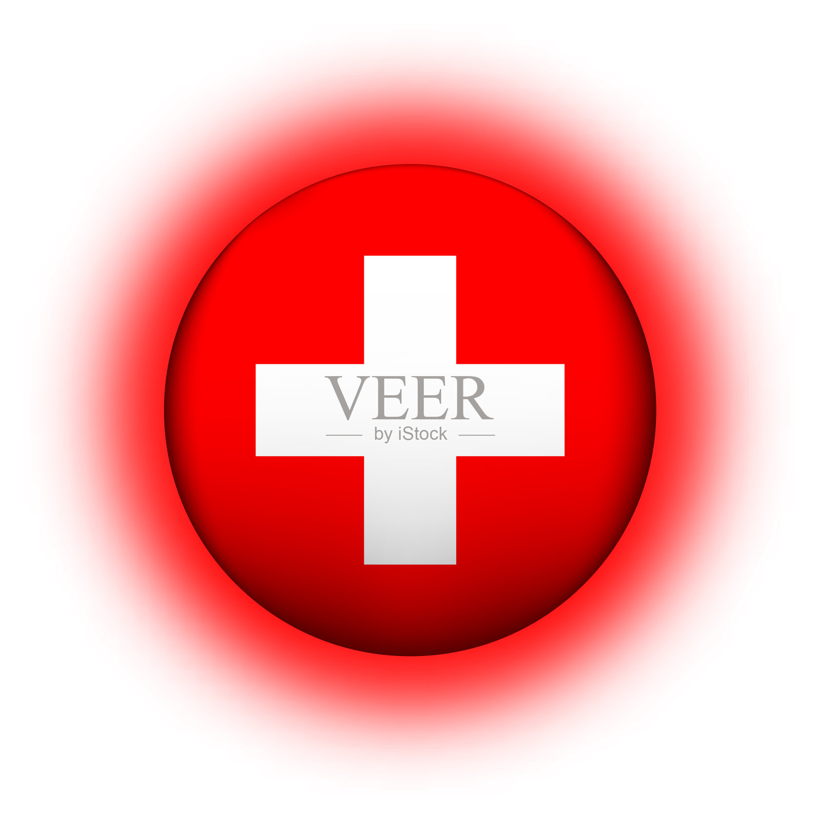 玻璃轻球与旗帜瑞士圆插画图片素材