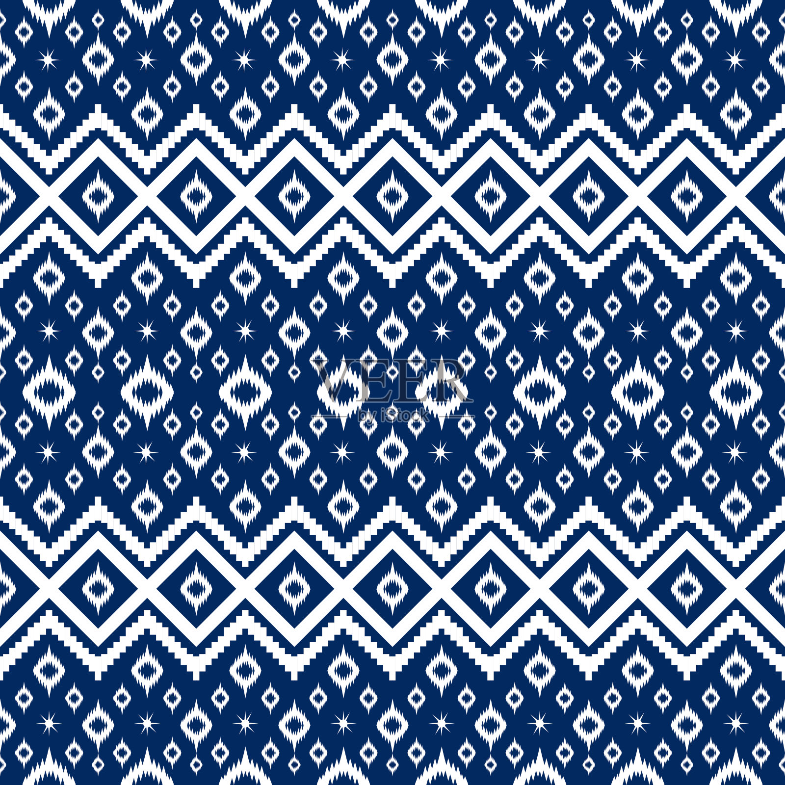 无缝几何亚洲民族东方和传统图案设计的纹理和背景。地毯、服装、包装、墙纸等丝织品图案装饰插画图片素材