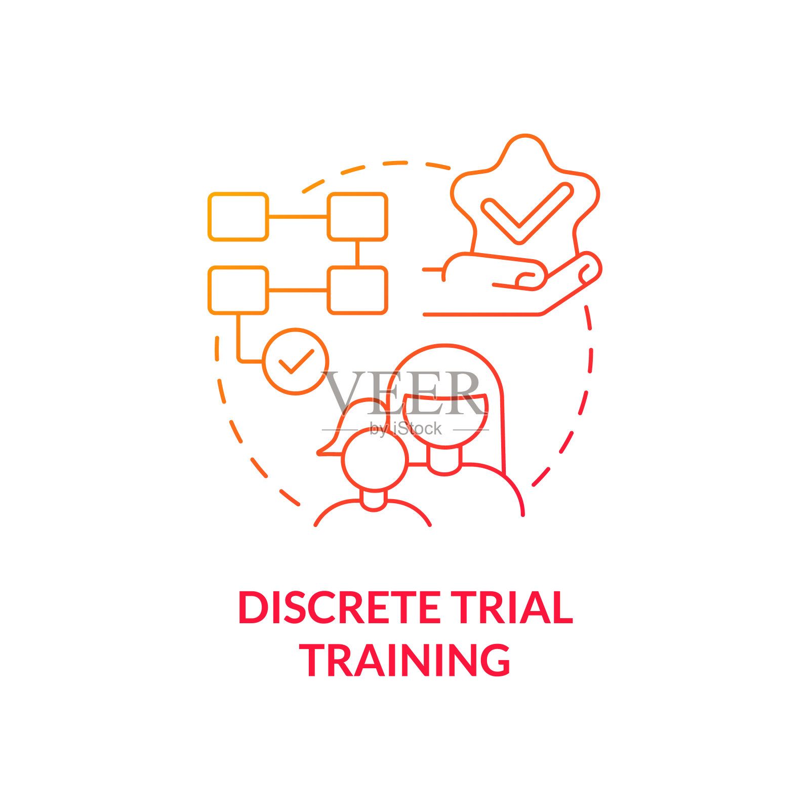 离散试验训练概念图标插画图片素材