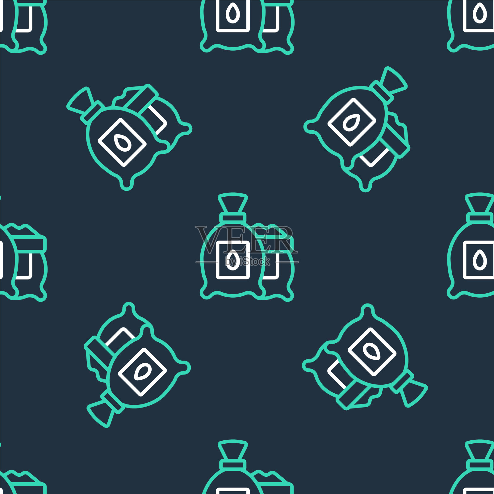 Line pack full seeds a specific plant图标插画图片素材