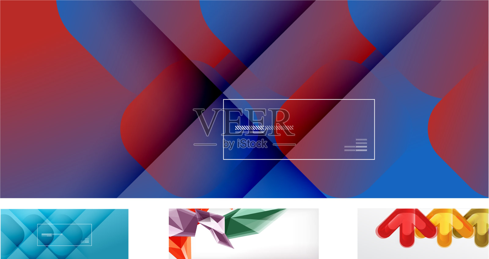 设置抽象背景的各种设计插画图片素材