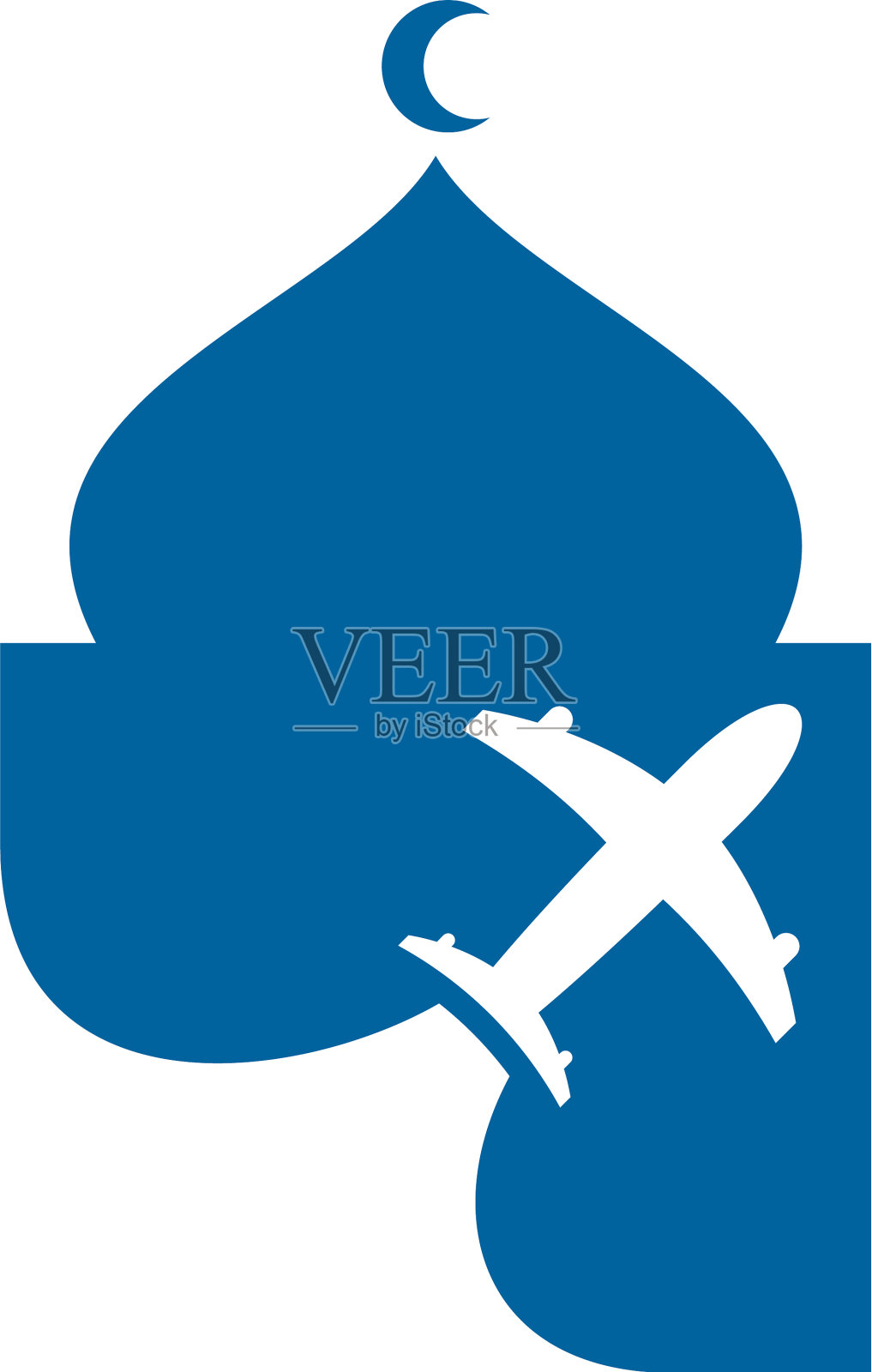 用伊斯兰平面设计清真寺标志创意设计元素图片