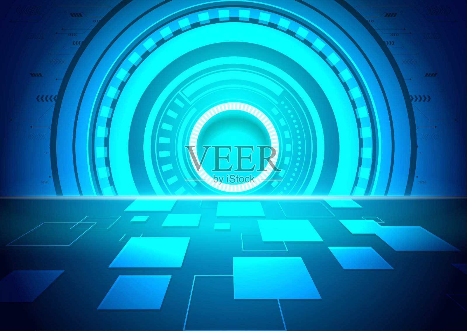 矢量抽象技术速度概念背景。插画图片素材