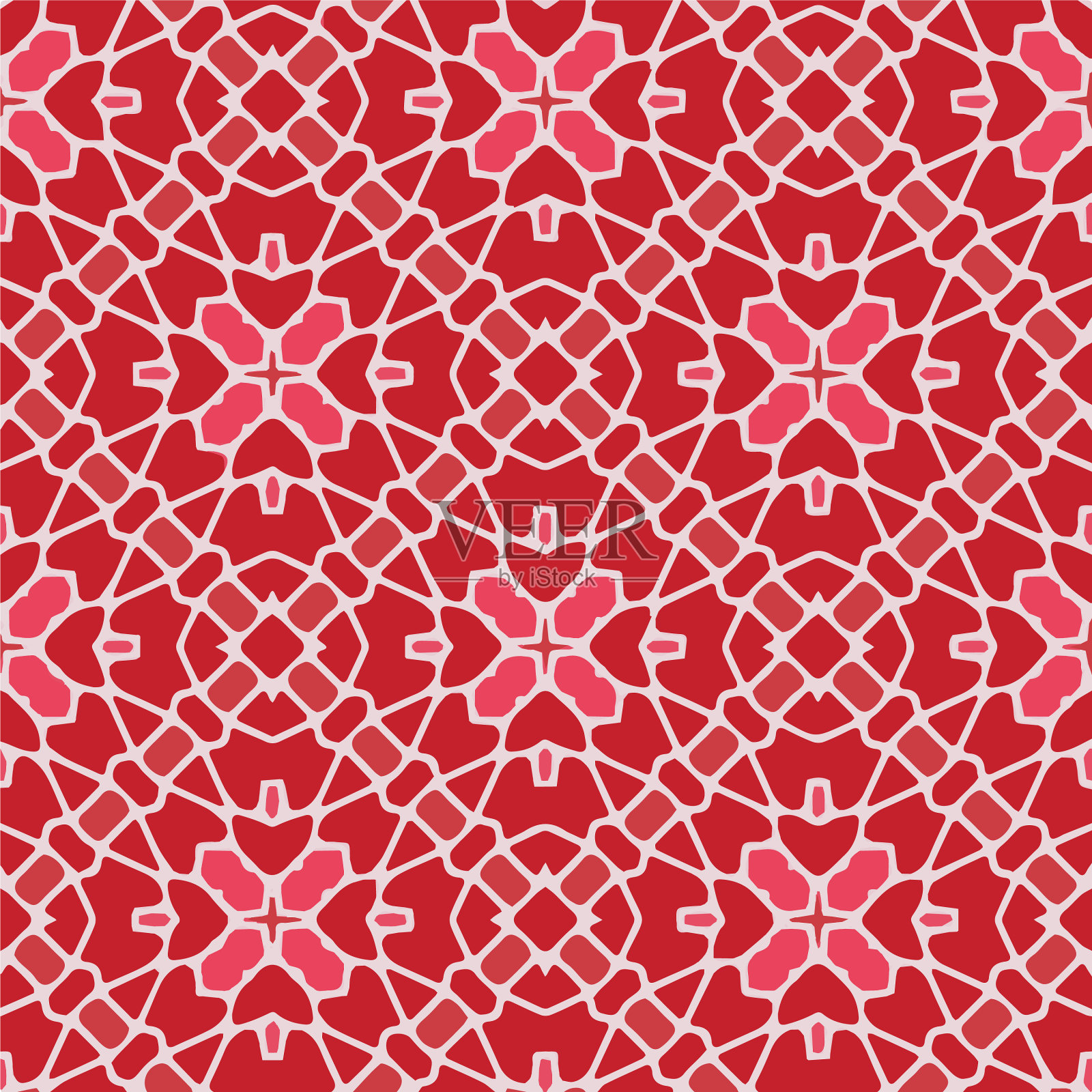 带有三角形元素的几何图案插画图片素材