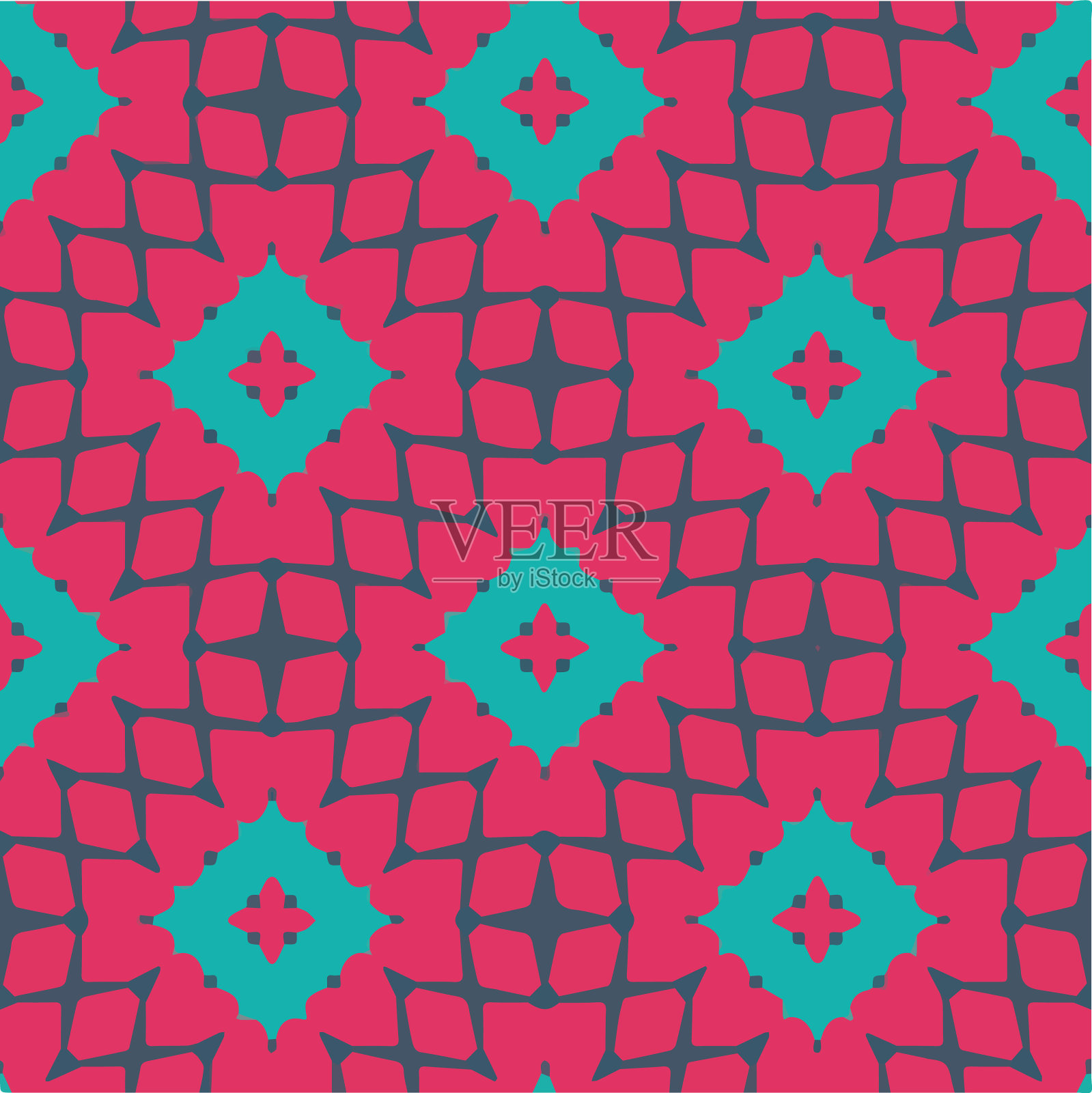 带有三角形元素的几何图案插画图片素材