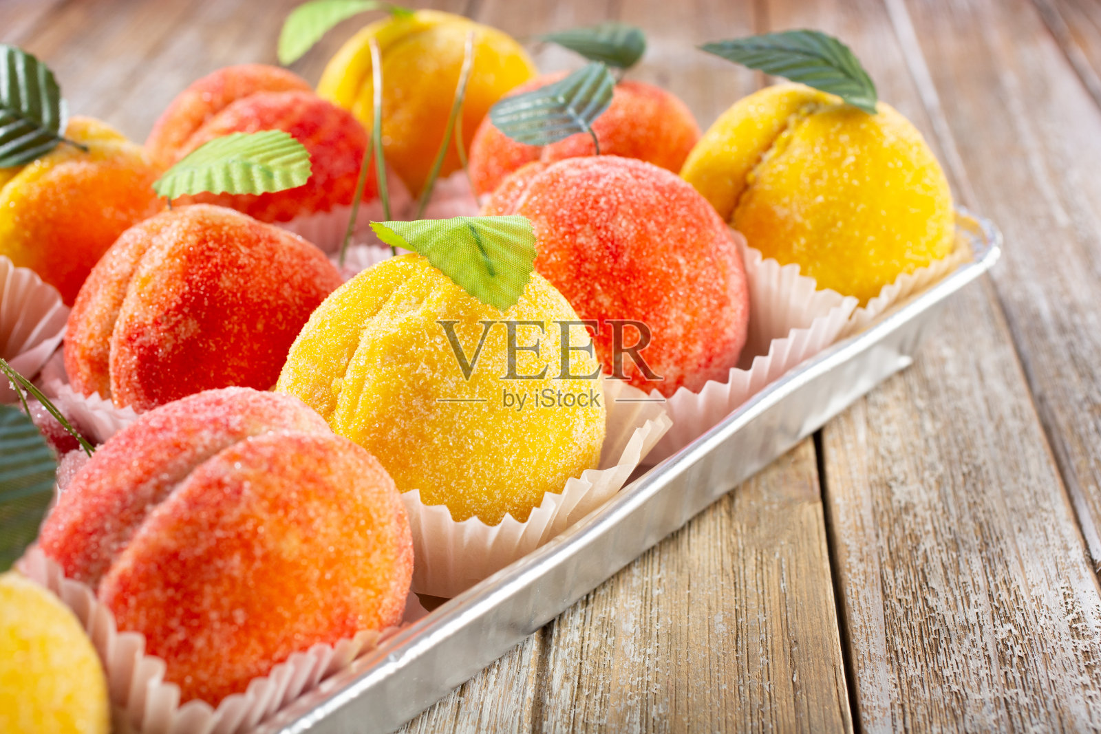 桃子饼干照片摄影图片