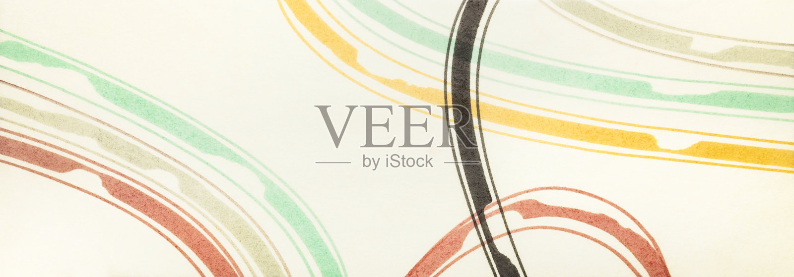 羊皮纸上的彩色线条，特写照片摄影图片