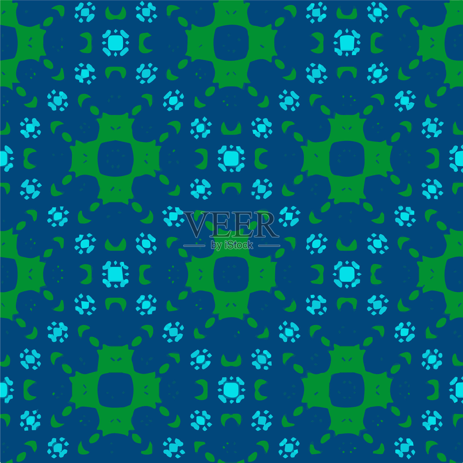 带有三角形元素的几何图案插画图片素材