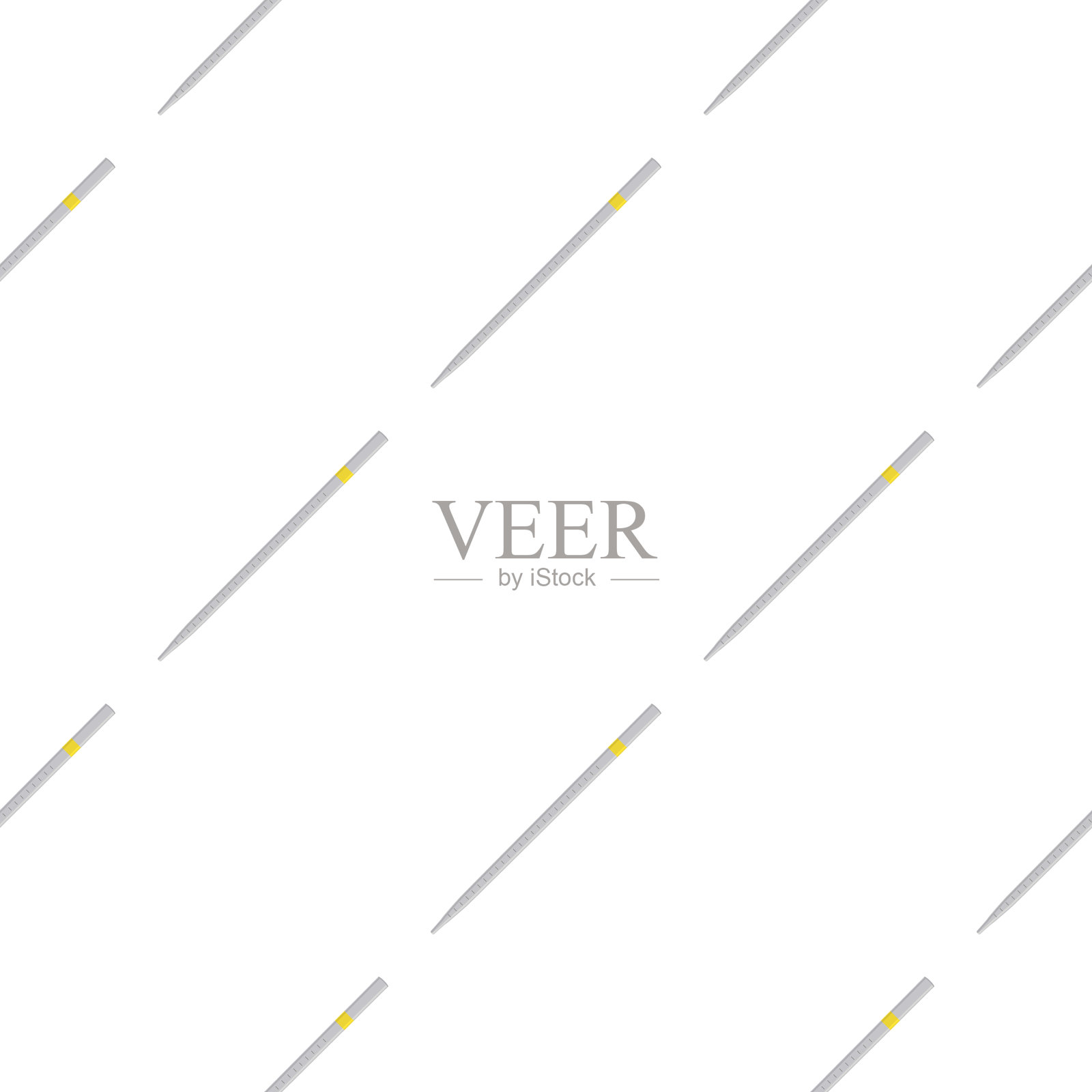 摘要无缝医用吸管滴管插画图片素材