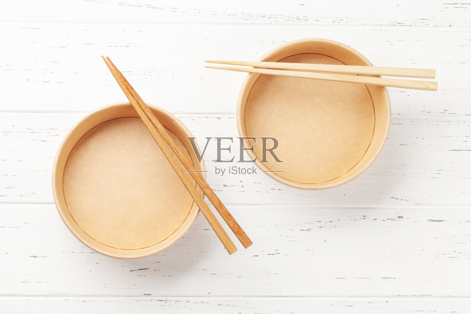 清空一次性戳碗和筷子照片摄影图片