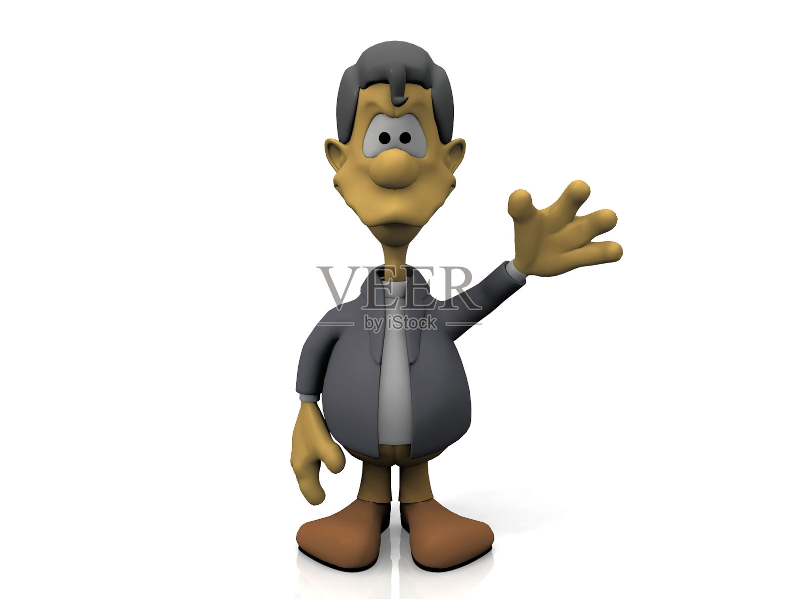 白人背景上的男人"n照片摄影图片