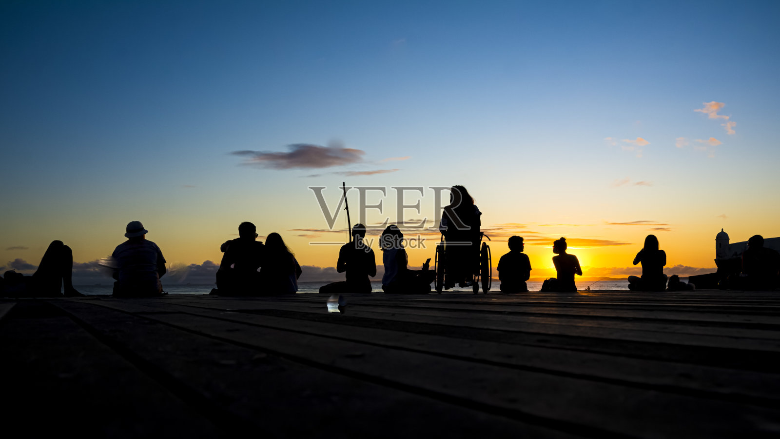 轮廓在日落时分照片摄影图片