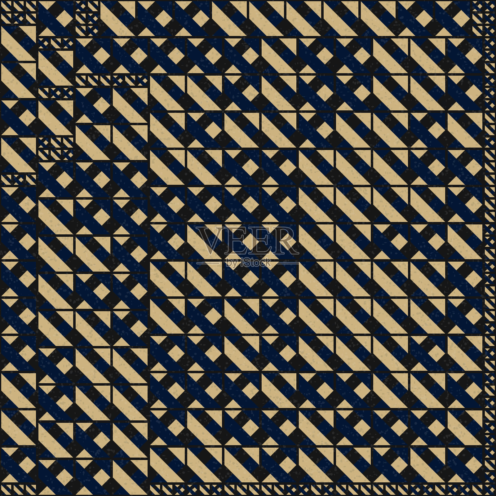 抽象几何图案生成计算艺术插图插画图片素材