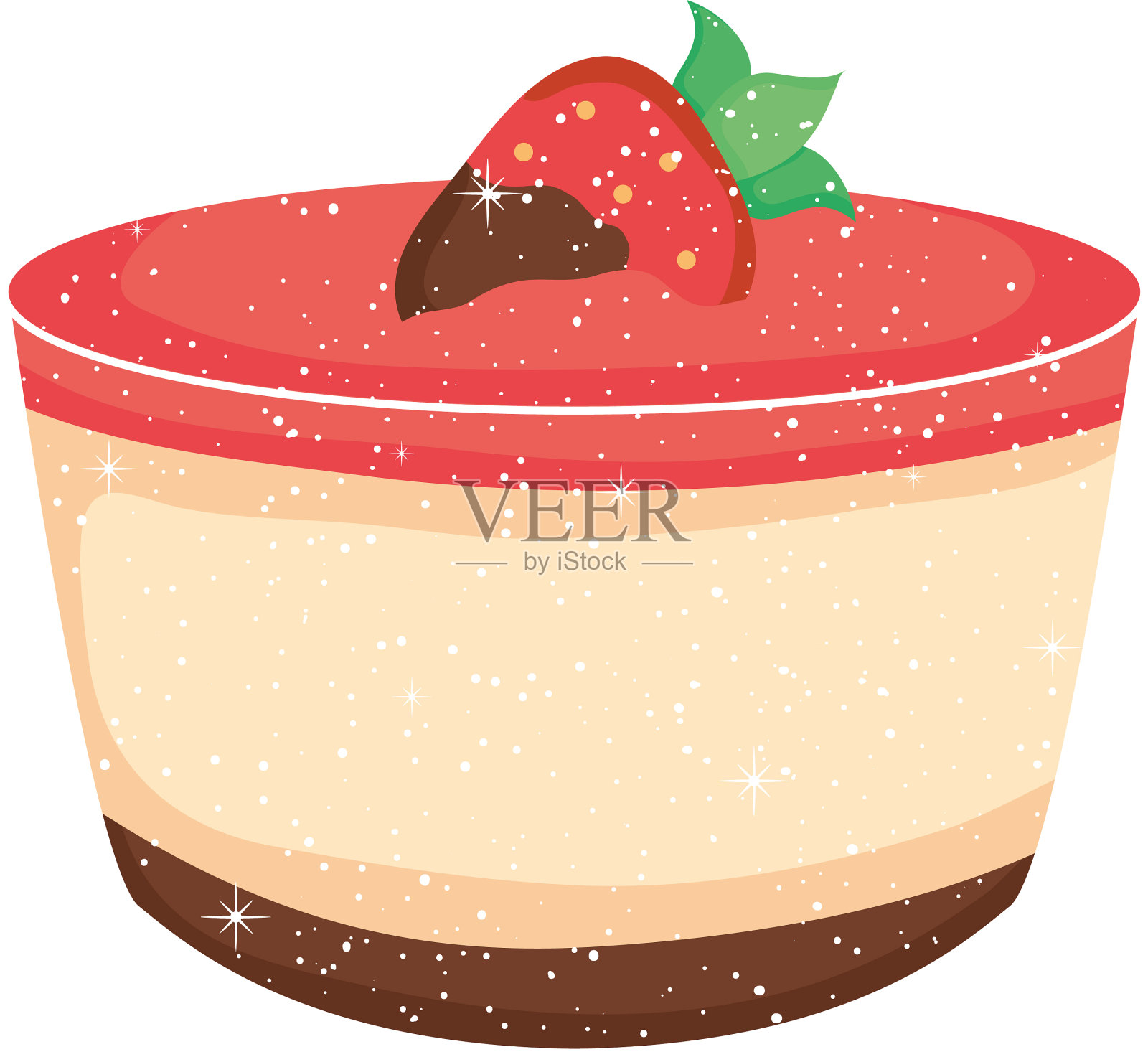 甜布丁甜点设计元素图片