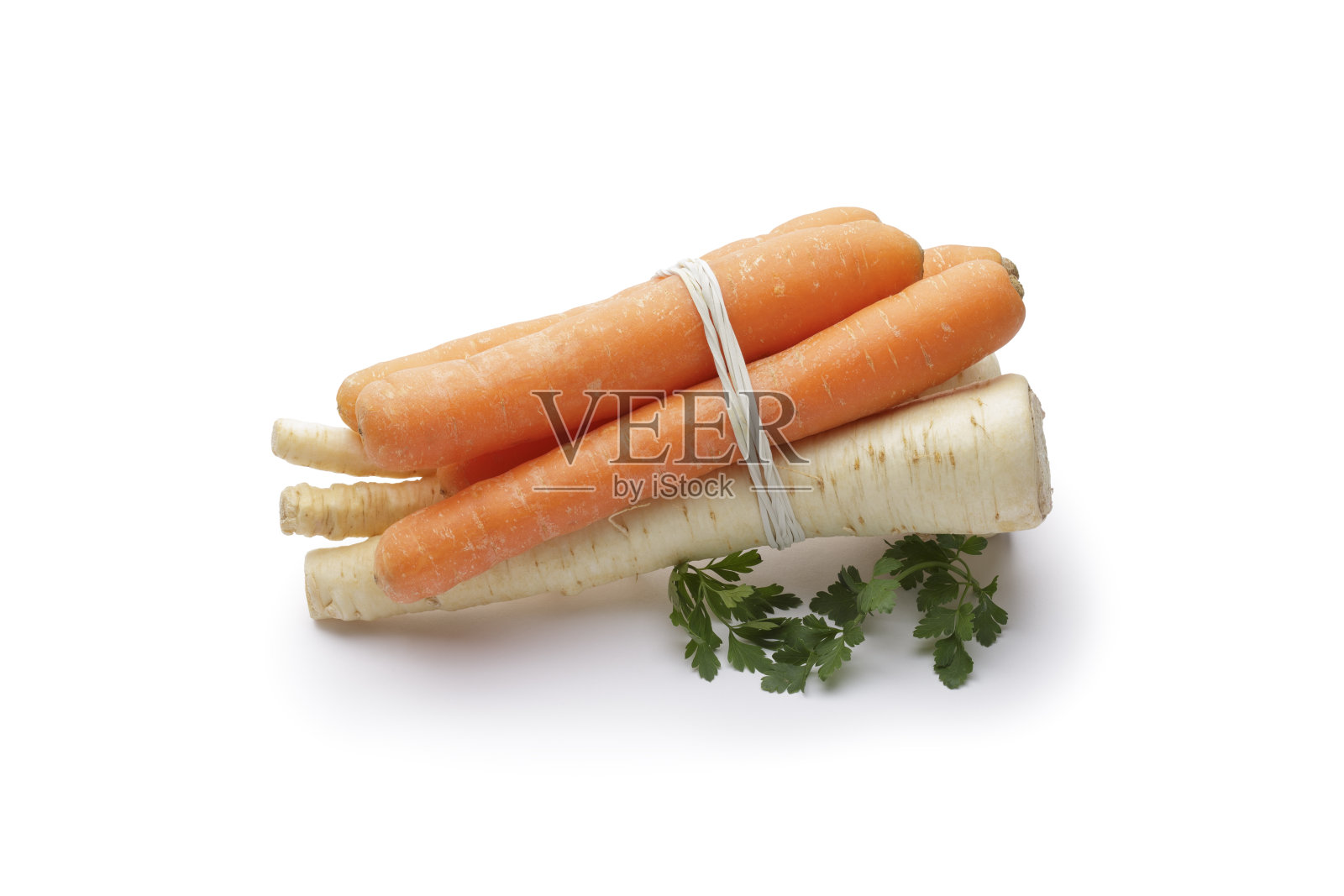 欧芹和胡萝卜根照片摄影图片