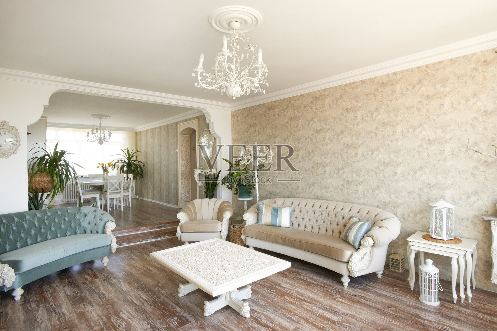 现代家居室内客厅风格与设计照片摄影图片