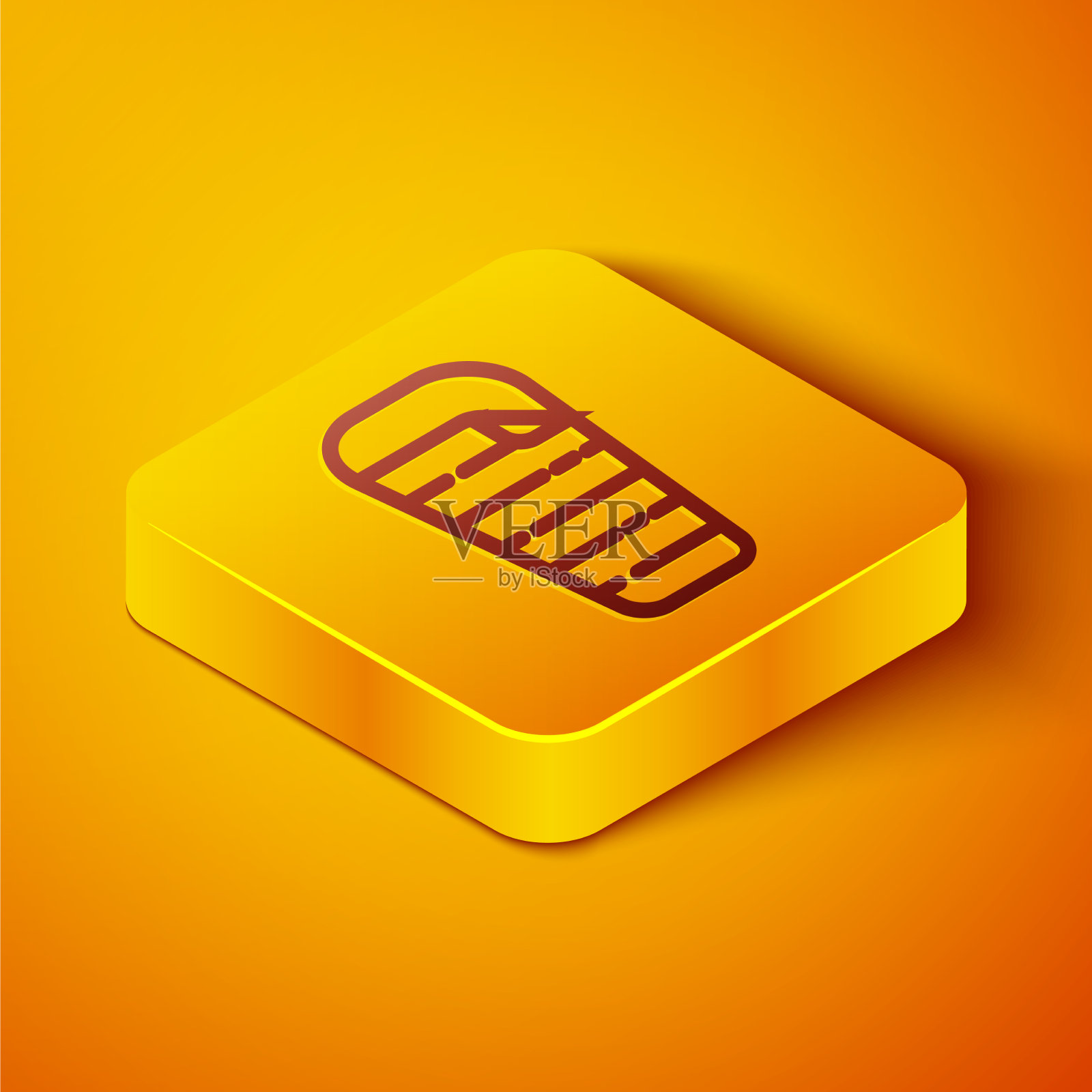 等距线睡袋图标隔离图标素材