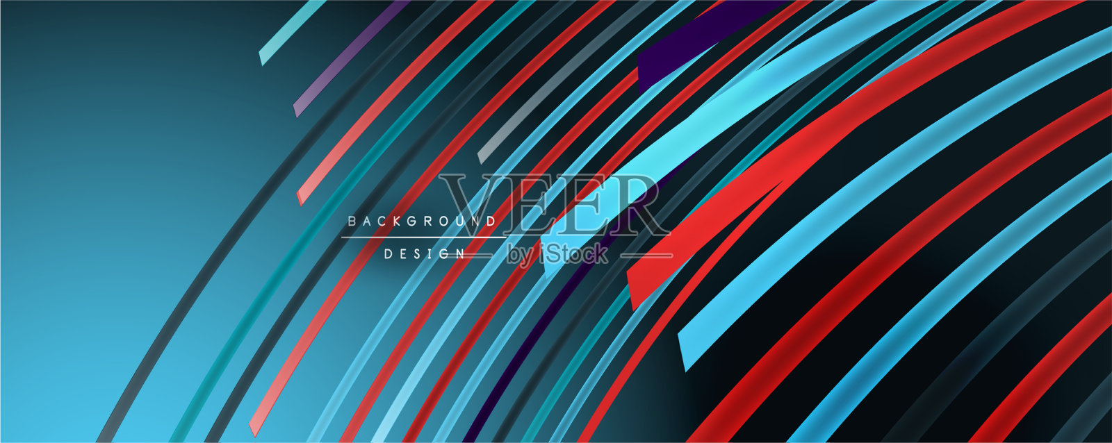 抽象色彩线条背景插画图片素材