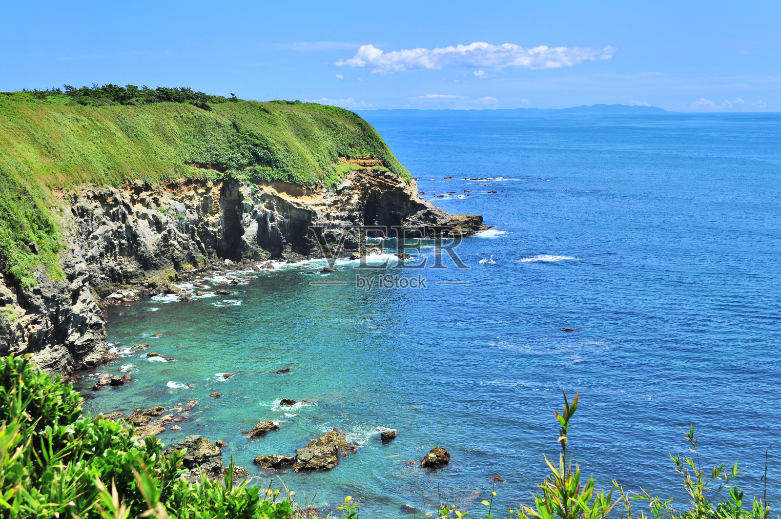 神奈川县三浦半岛南端的Jogashima和日本鸬鹚观景台照片摄影图片
