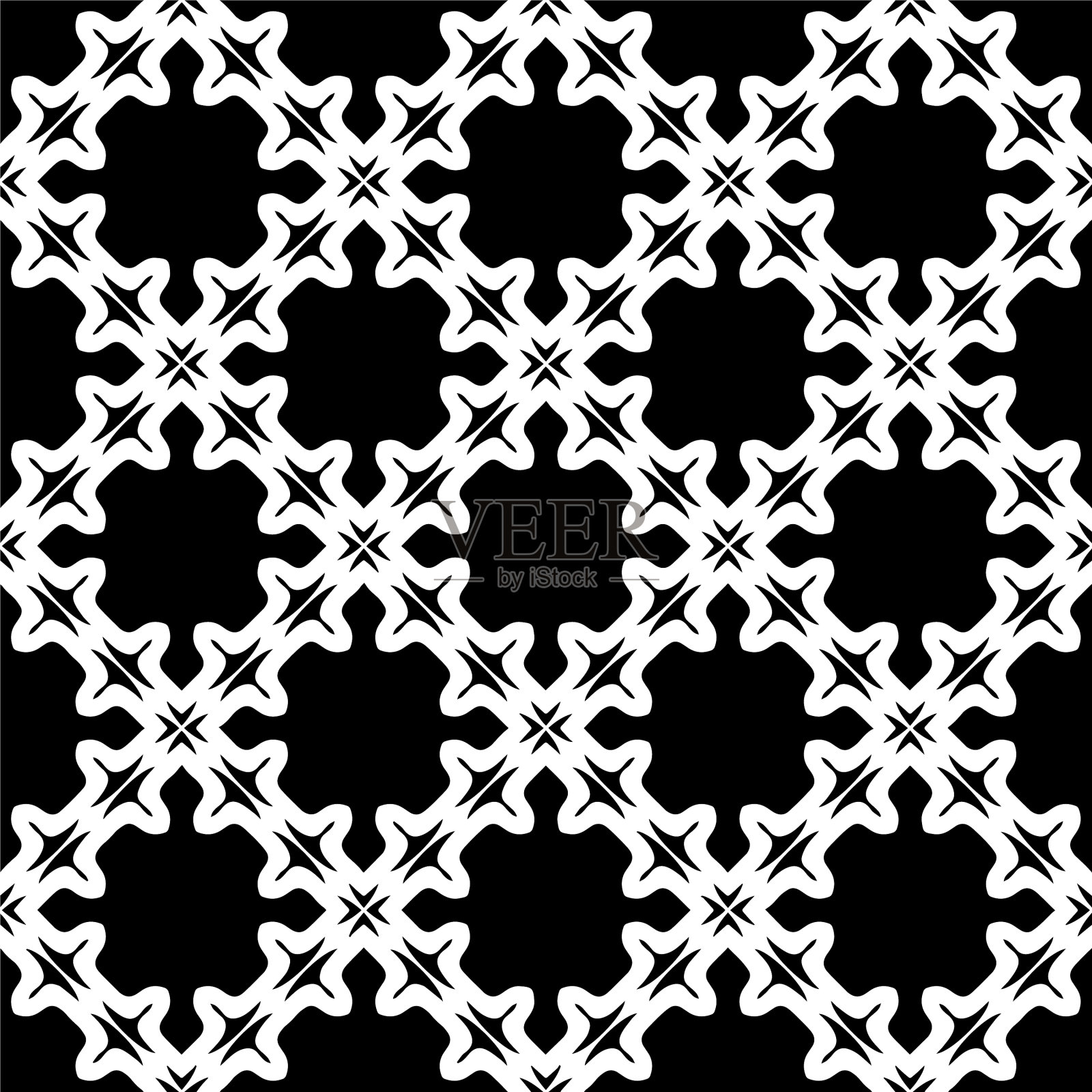 带有三角形元素的几何图案插画图片素材