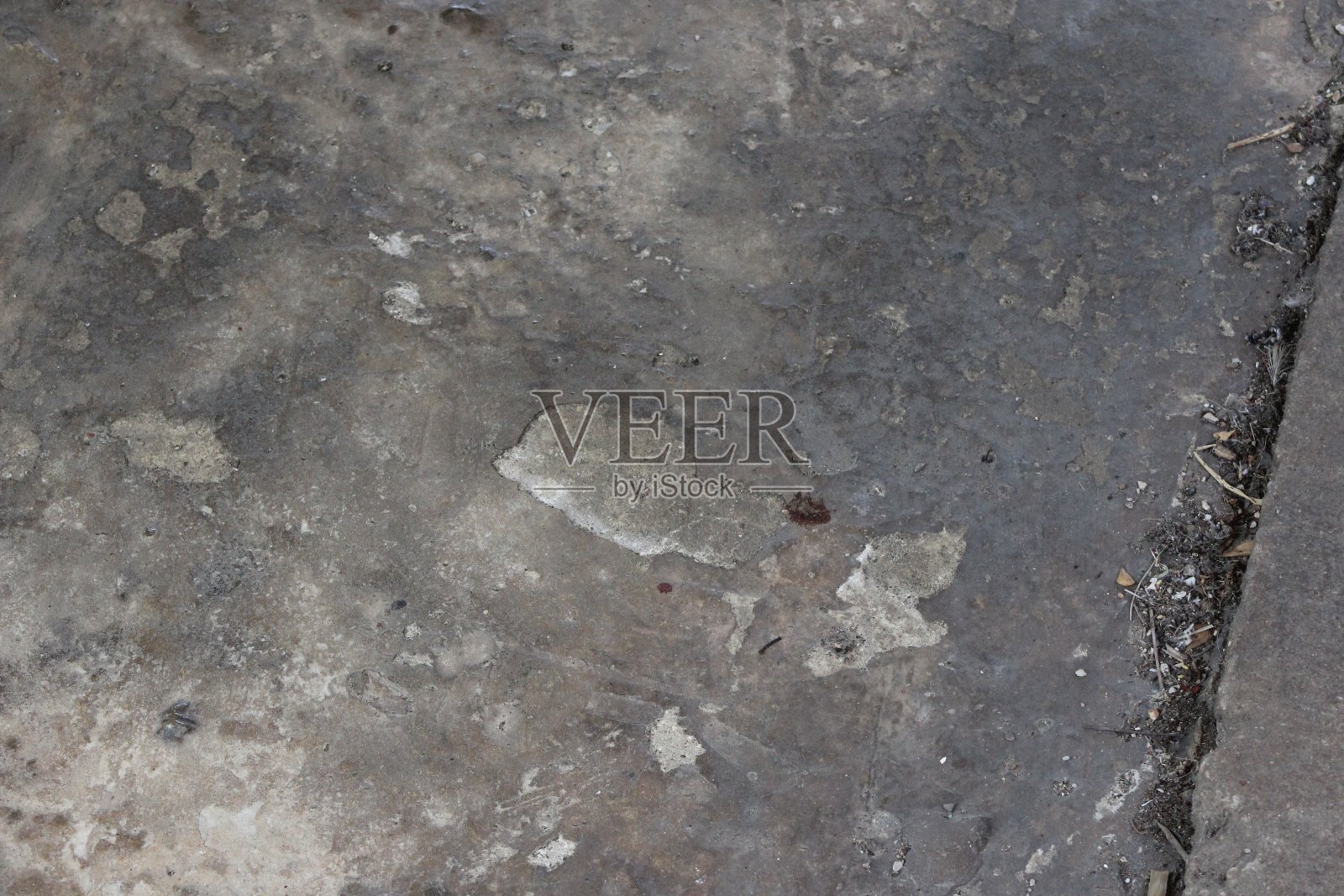 住宅中的混凝土剥落照片摄影图片