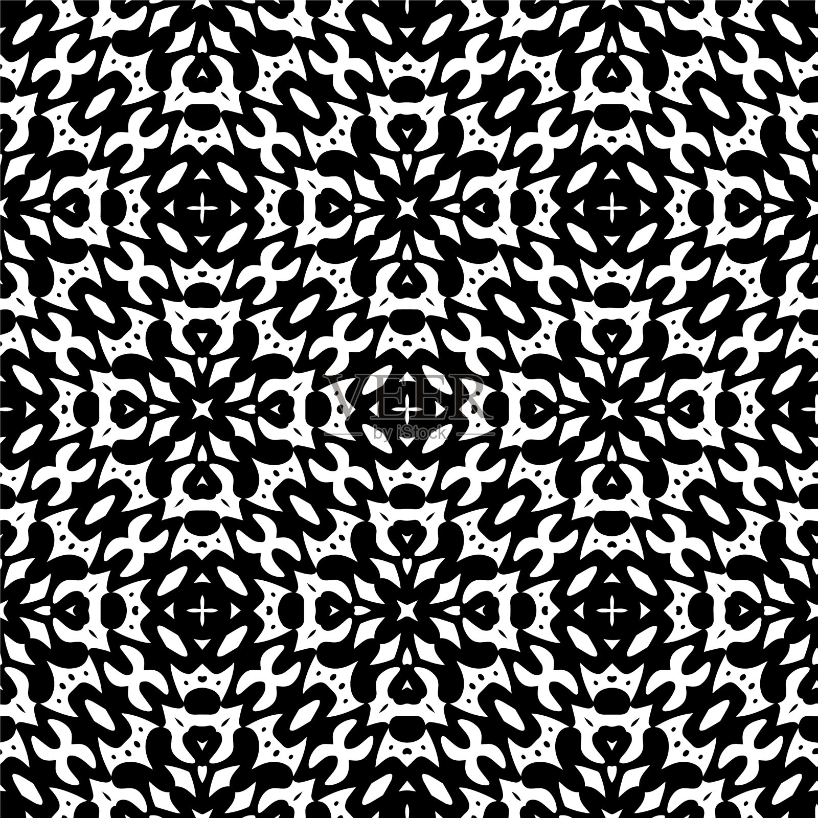 带有三角形元素的几何图案插画图片素材