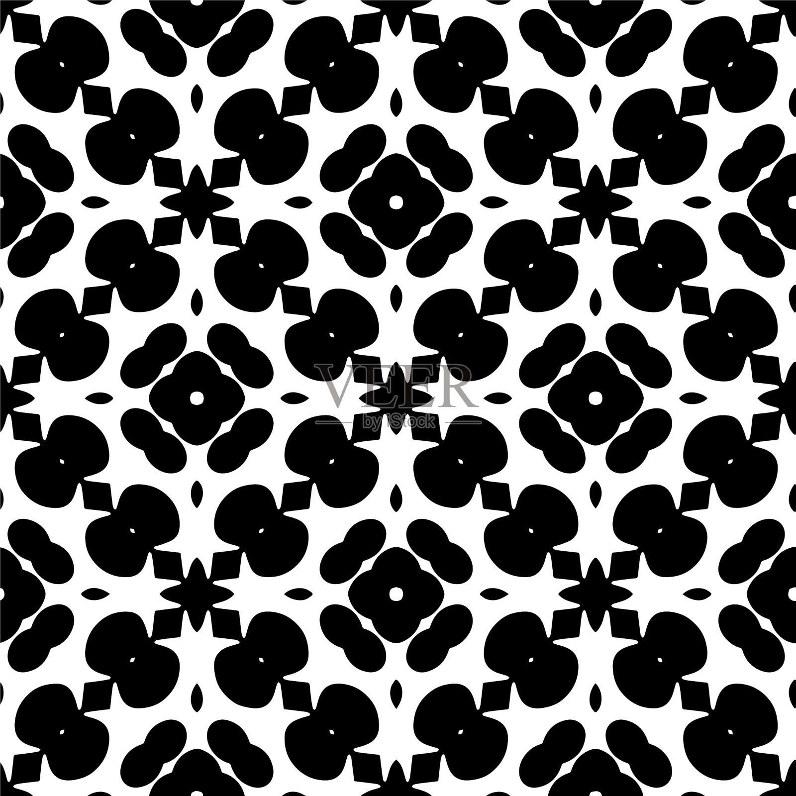 带有三角形元素的几何图案插画图片素材