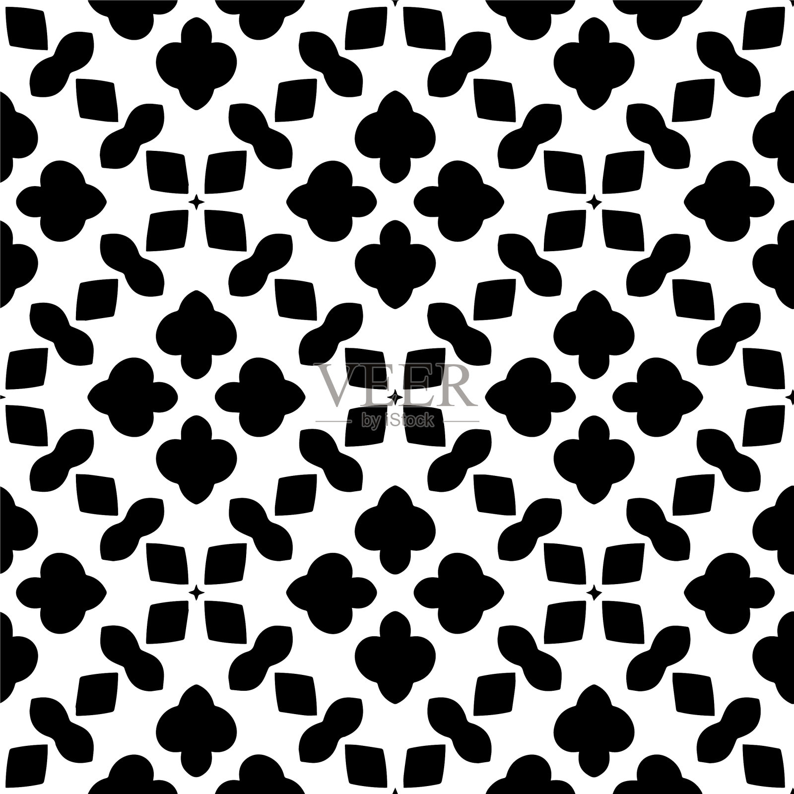 带有三角形元素的几何图案插画图片素材