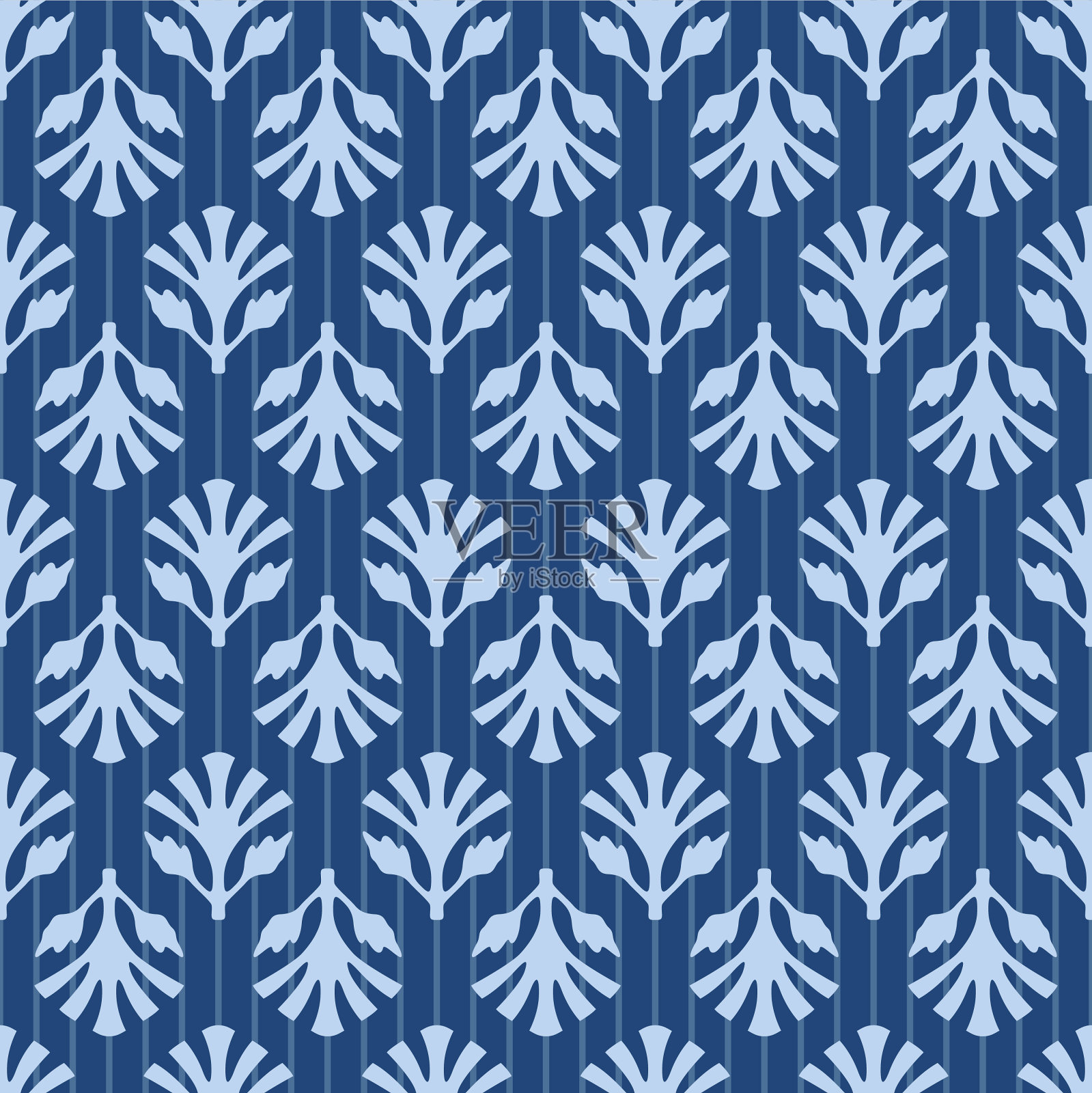 日本印度花卉图案矢量无缝模式插画图片素材