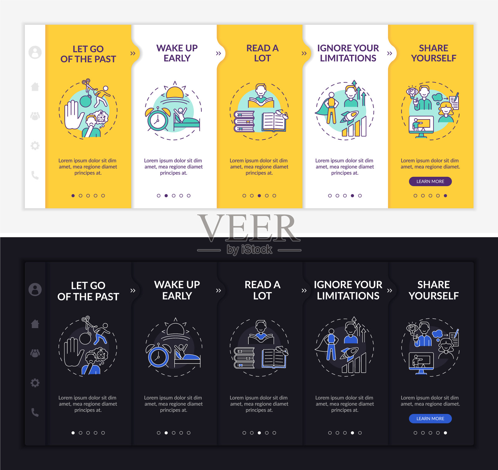 自我发展技巧插画图片素材