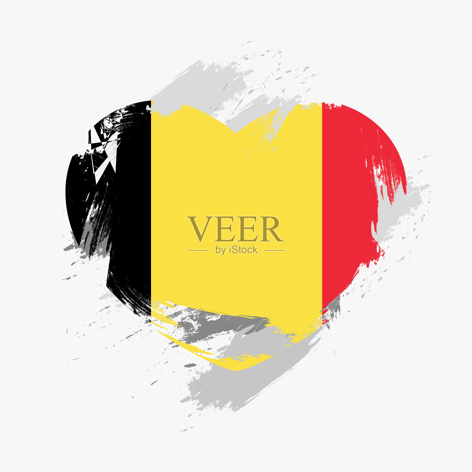 比利时国旗插画图片素材