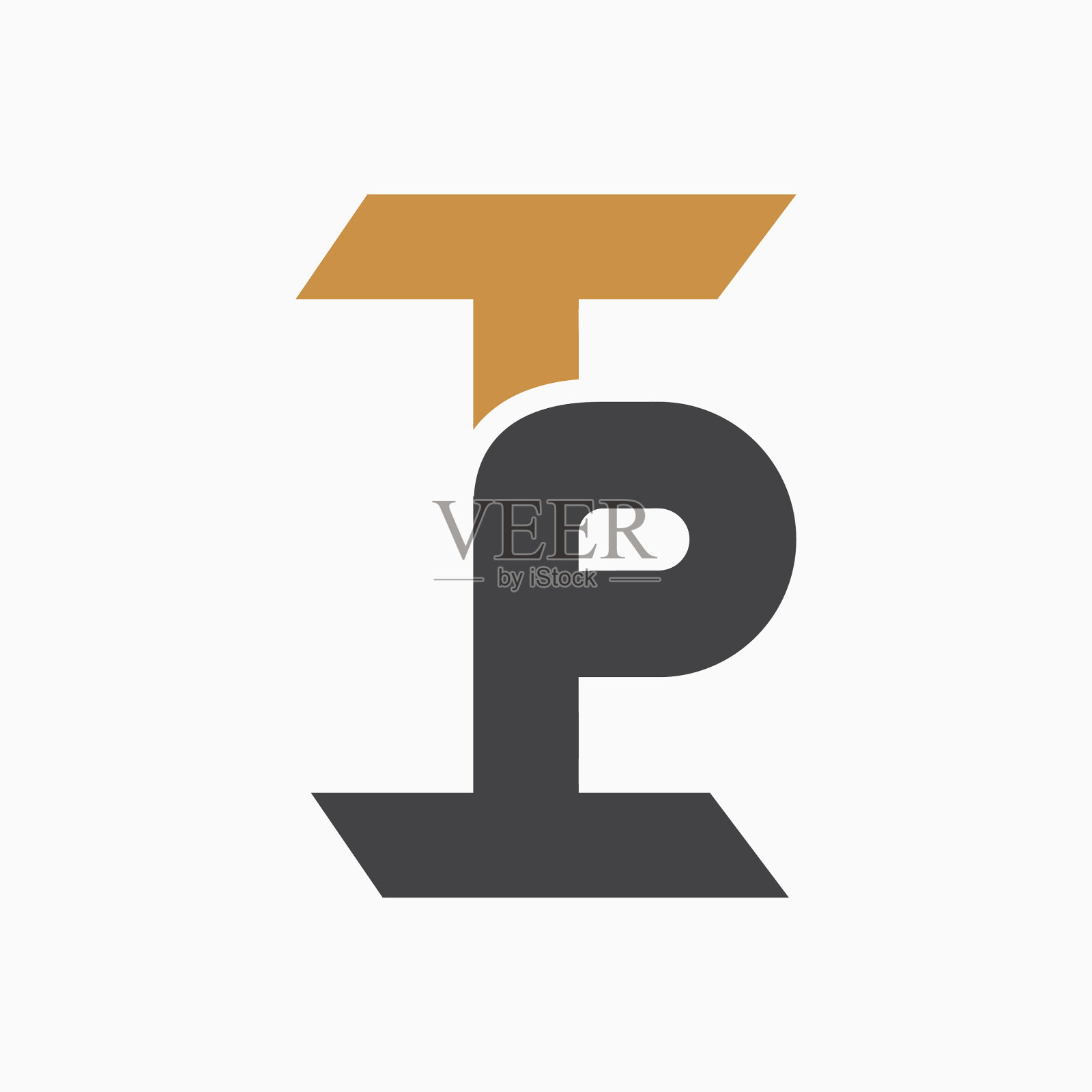 字母tp标志或pt标志设计插画图片素材