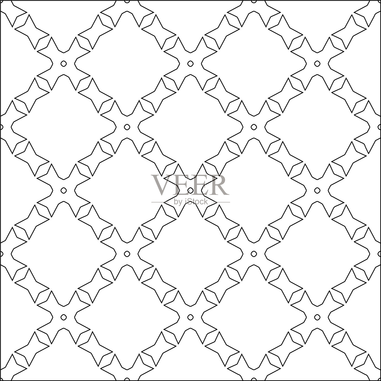 带有三角形元素的几何图案插画图片素材