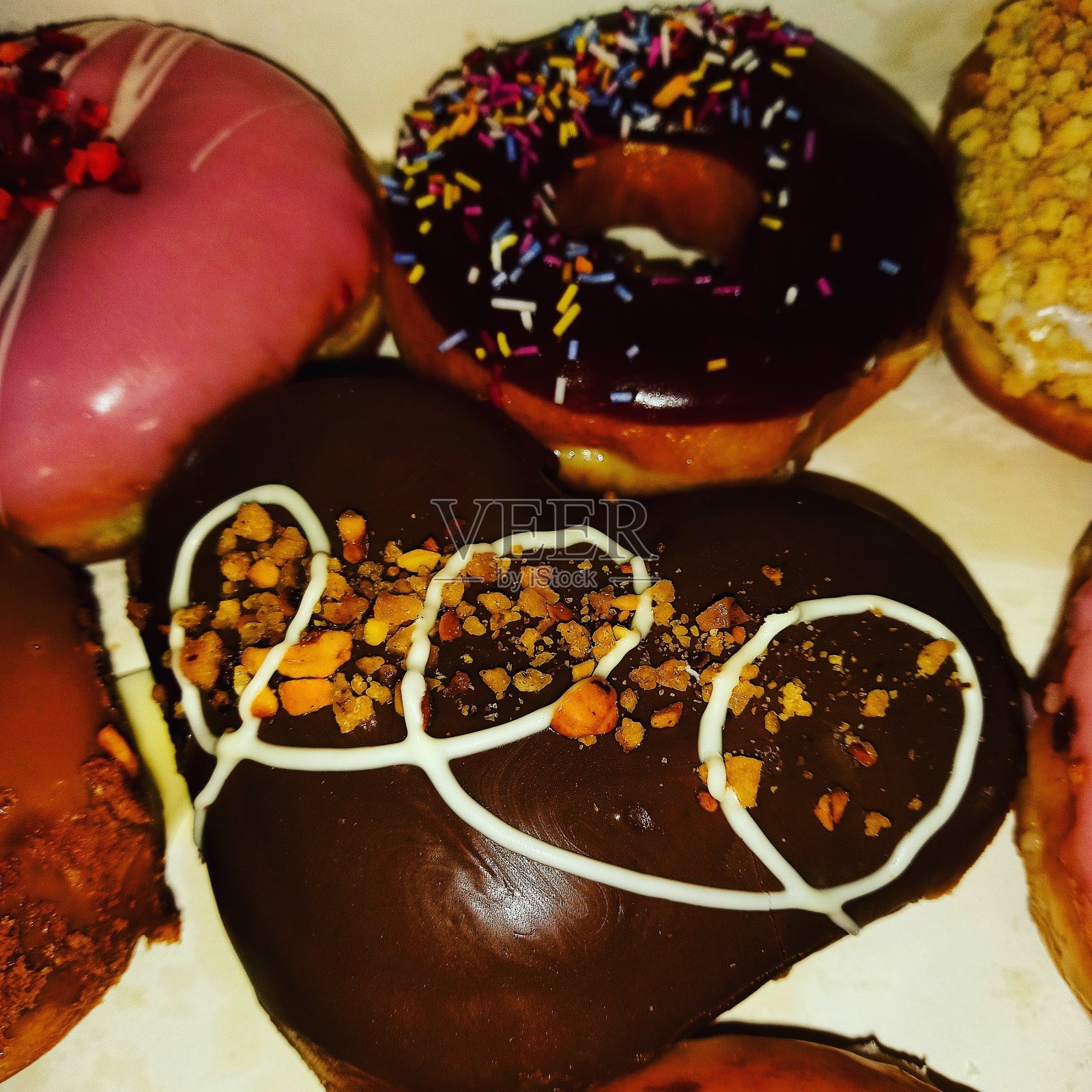 甜甜圈照片摄影图片