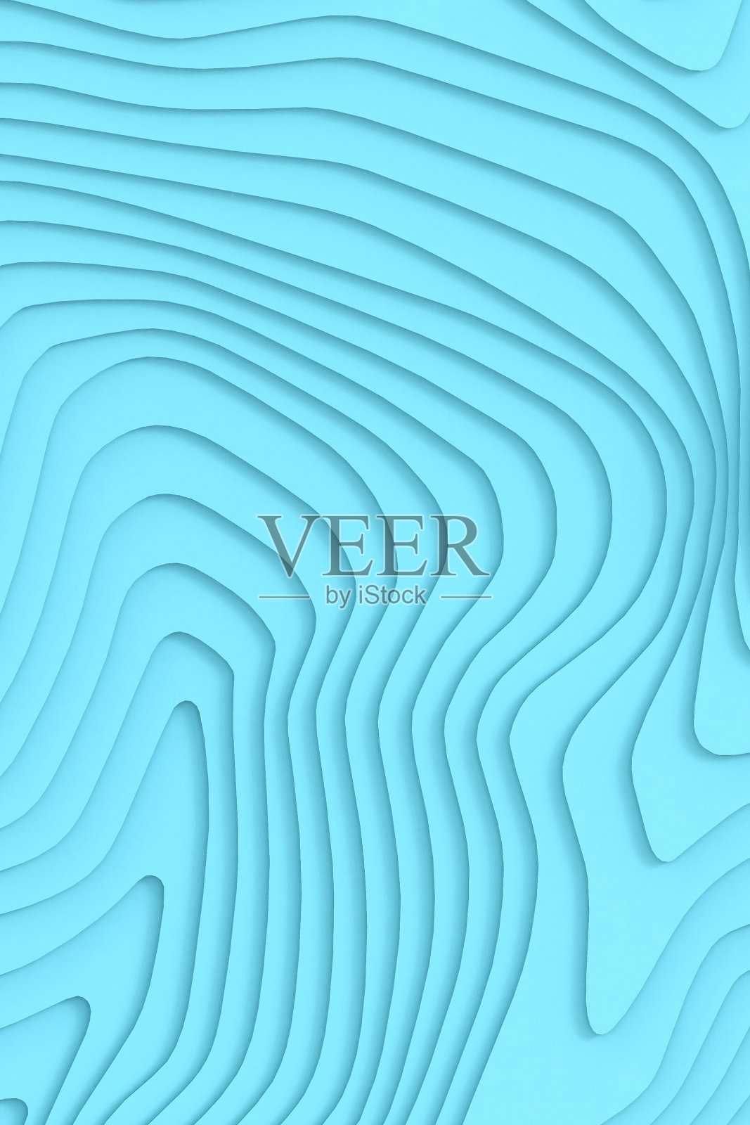 现代抽象背景。未来的创意数字曲线概念的蓝色。横幅，网站，复制空间，海报-3d渲染照片摄影图片