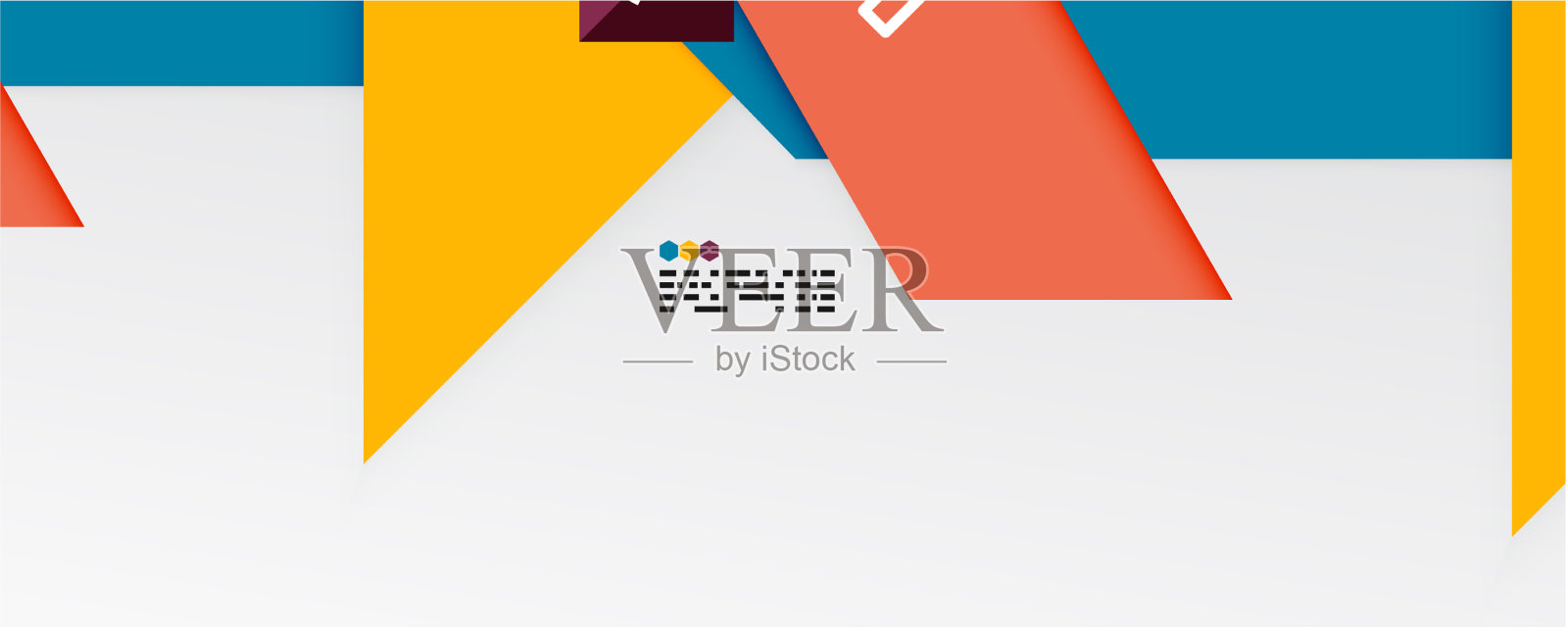 闪闪发光的三角形和几何形状插画图片素材