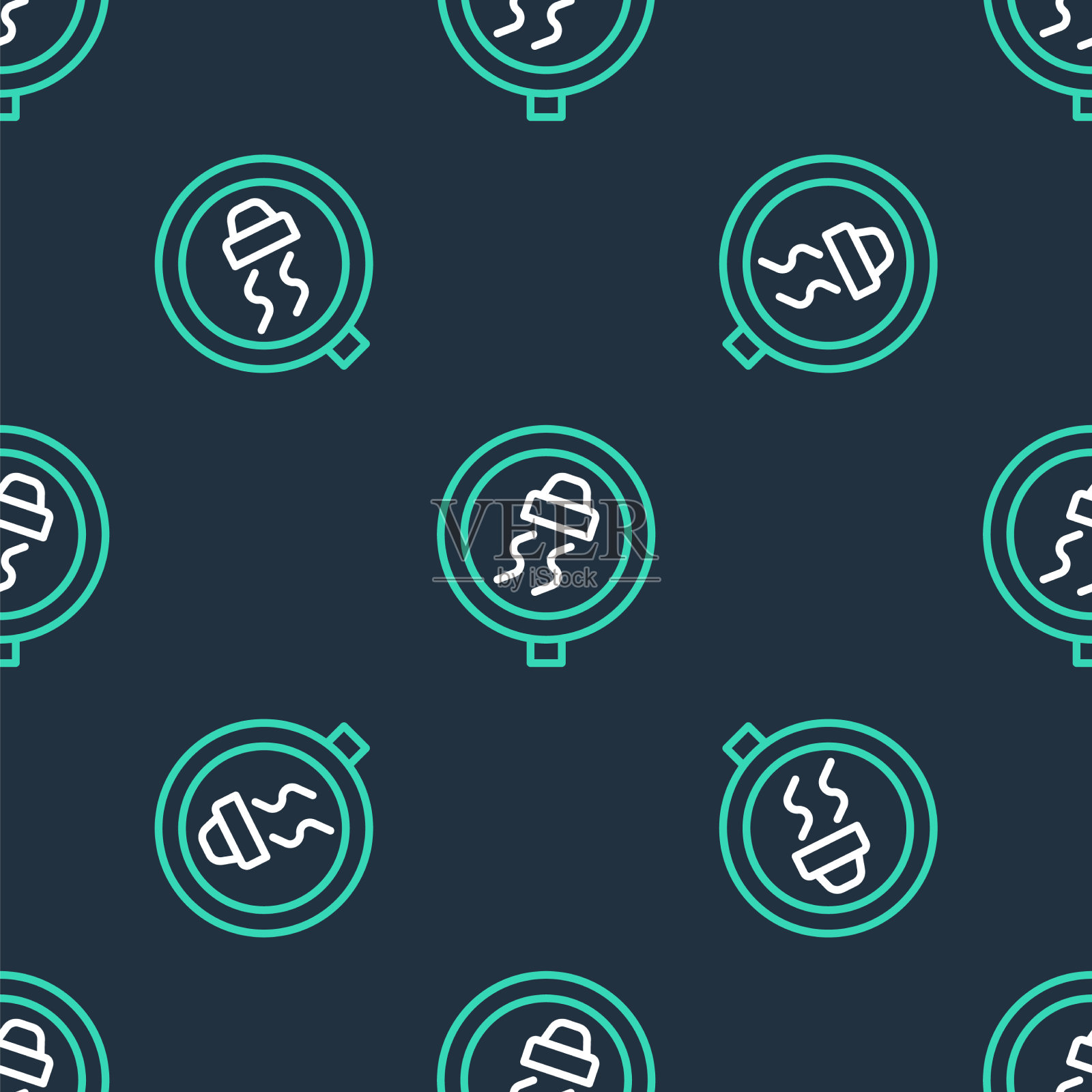 线滑道路交通警告图标孤立插画图片素材