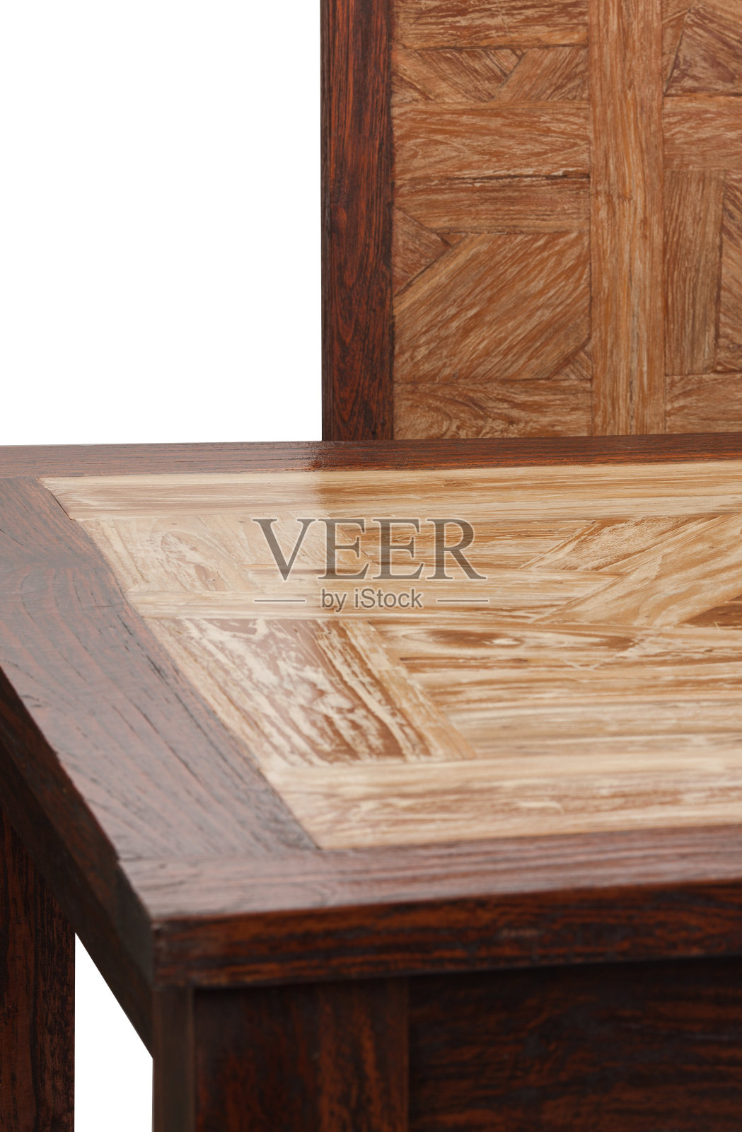 棕色的房间椅子和木制的顶部空间照片摄影图片