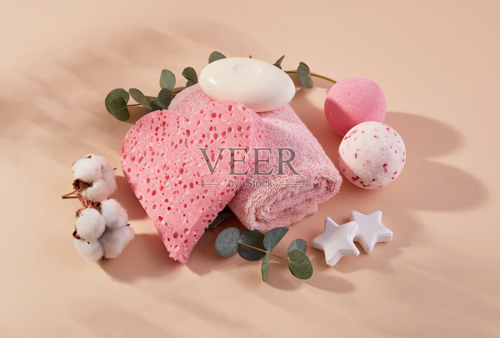 粉红色的芳香疗法产品照片摄影图片