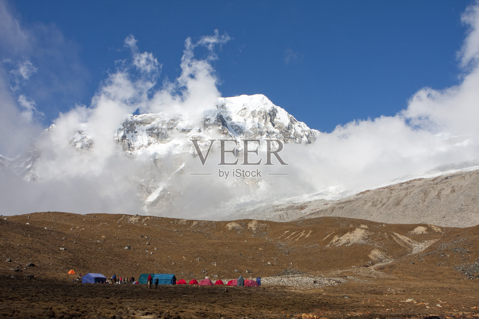 珠穆朗玛峰之旅照片摄影图片