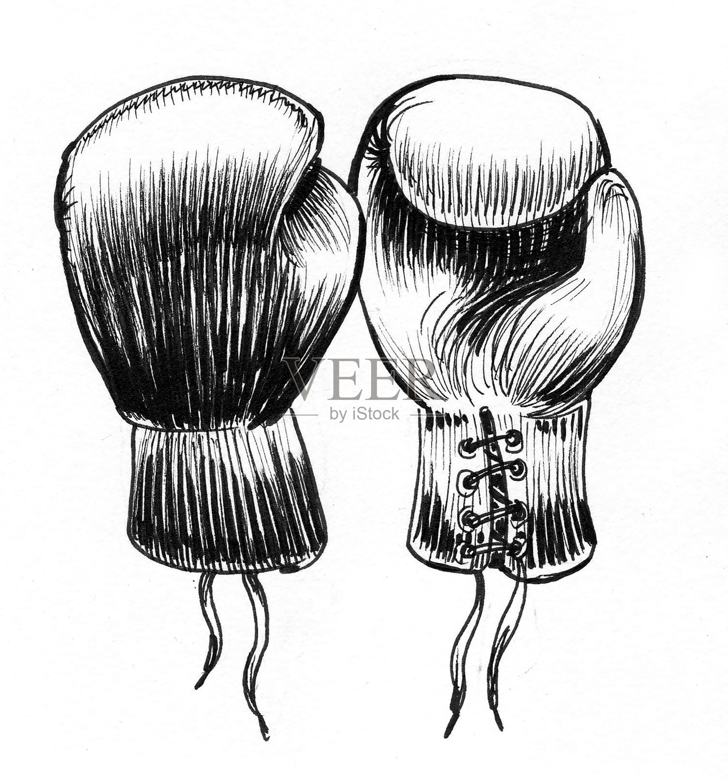 拳击手套插画图片素材