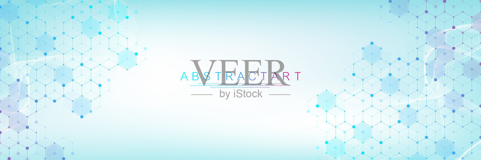 医疗保健与医疗模式创新概念科学背景设计。抽象几何六边形形状医学和科学背景。矢量插图。插画图片素材