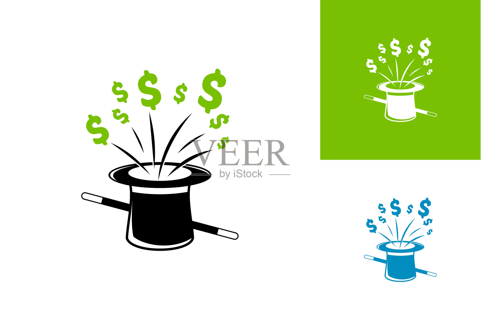 采购产品金钱魔术标志模板设计矢量，徽章，设计概念，创意符号，图标设计元素图片