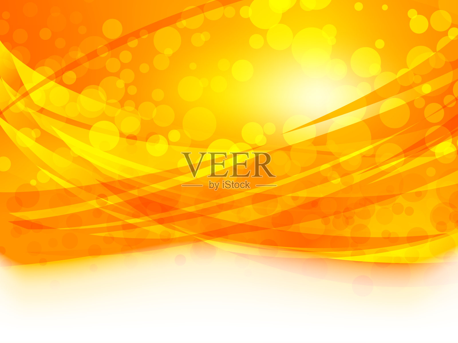 抽象图像背景材料橙色曲线和球散焦插画图片素材