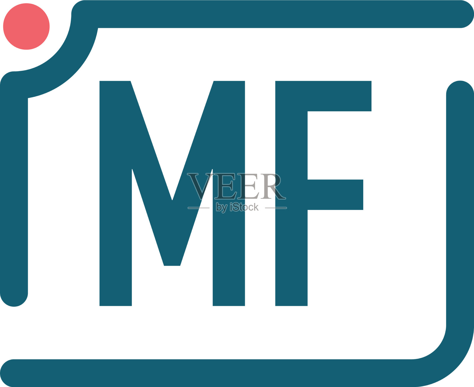 首字母mf相机标识设计模板插画图片素材