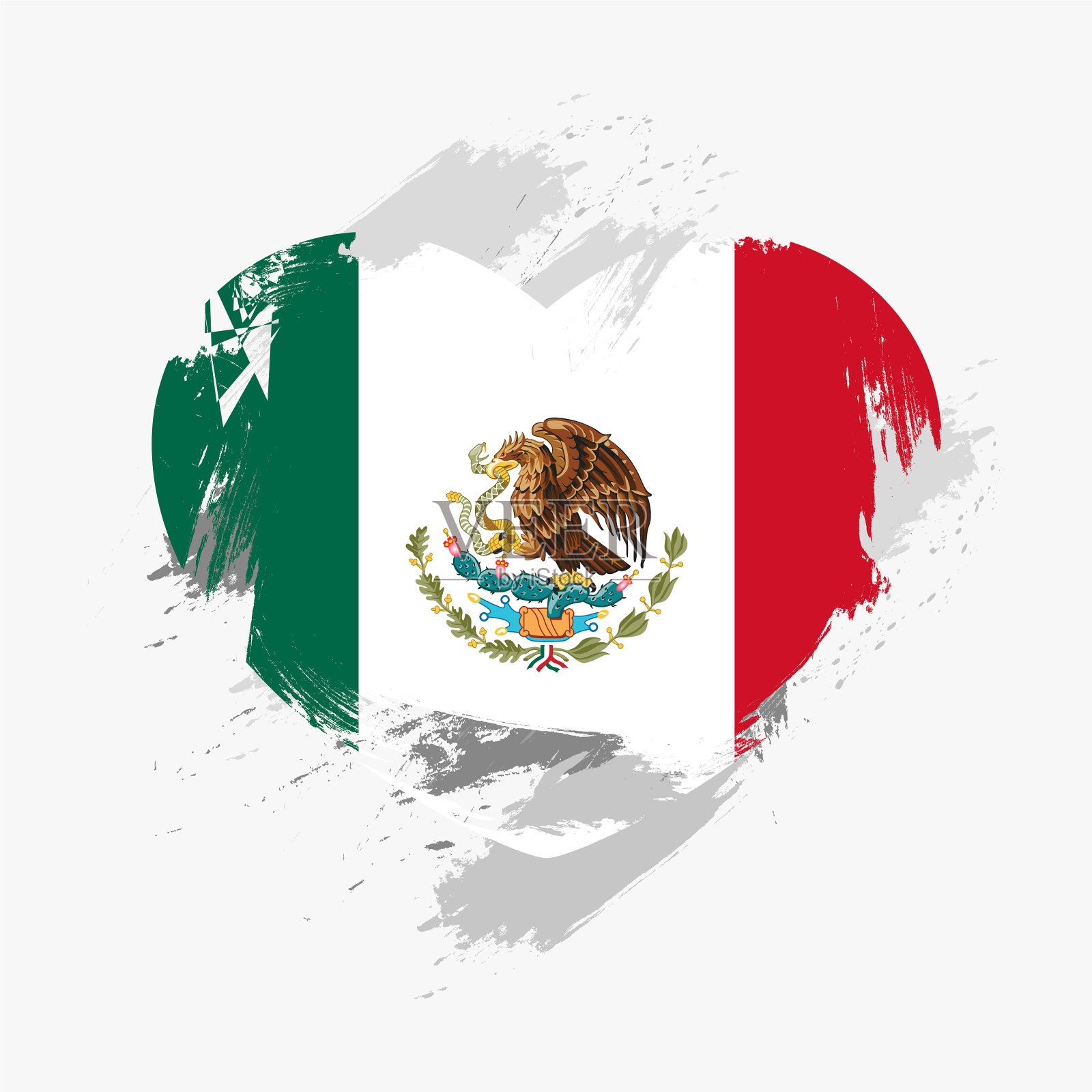 墨西哥国旗插画图片素材