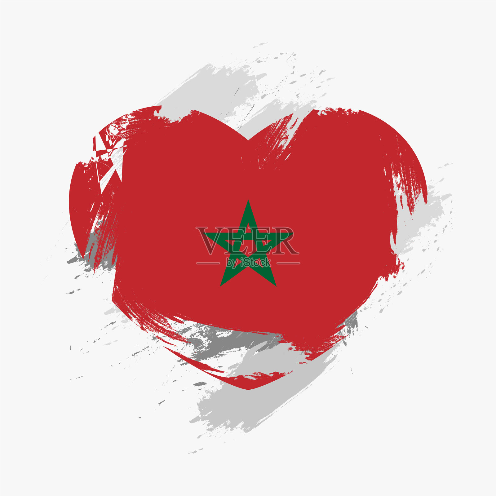 摩洛哥国旗插画图片素材
