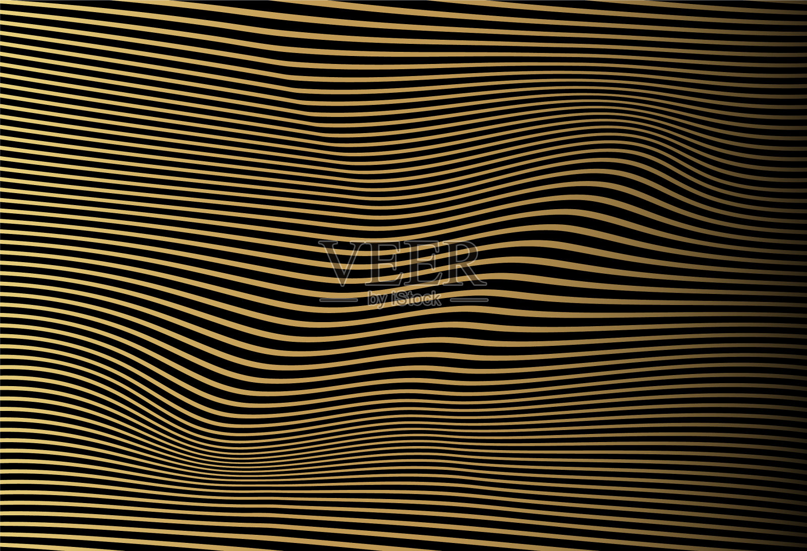 抽象黄金豪华波浪线背景插画图片素材