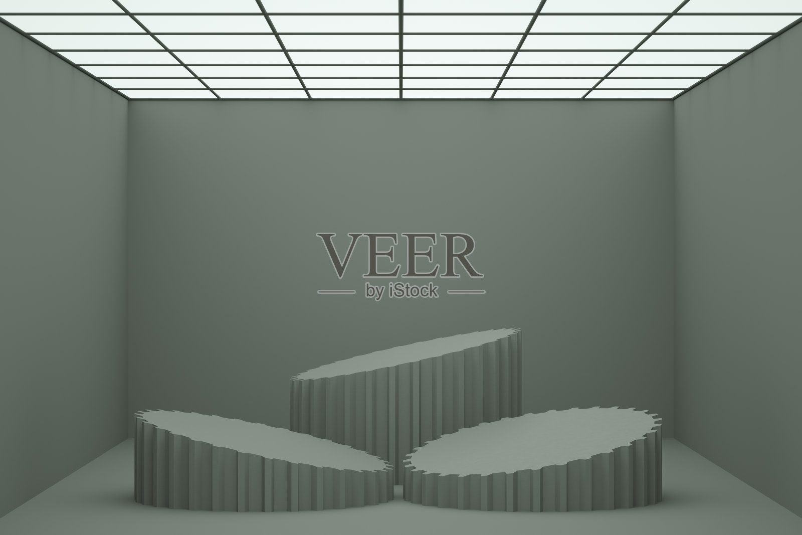 空产品站，平台，讲台，建筑柱照片摄影图片