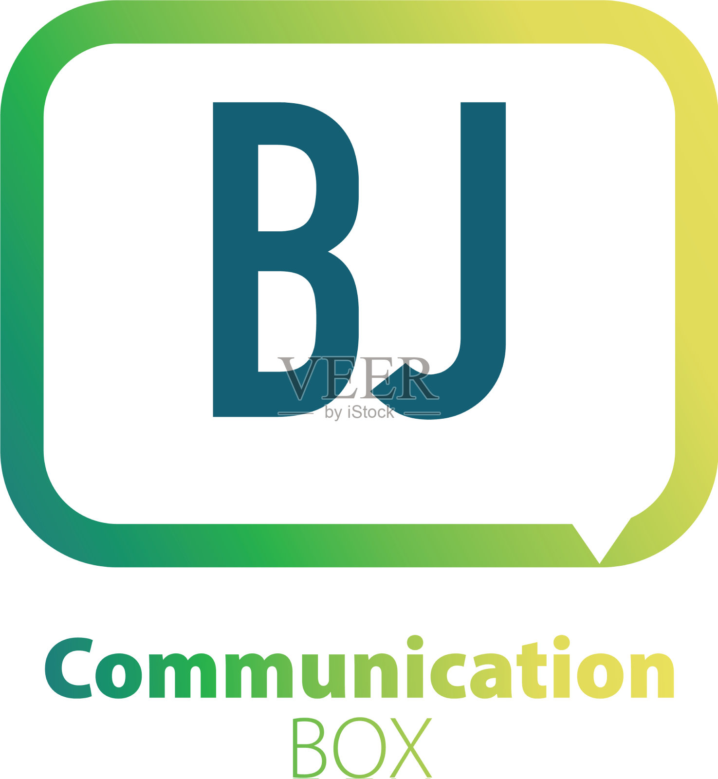 首字母bj交流盒logo设计图标素材